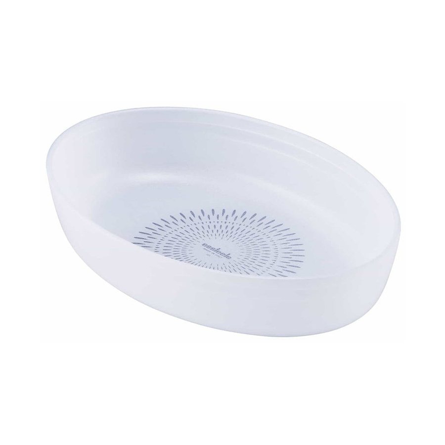 Essteele Glass Ceramic Nonstick 1.9L Medium Oval Dish White White