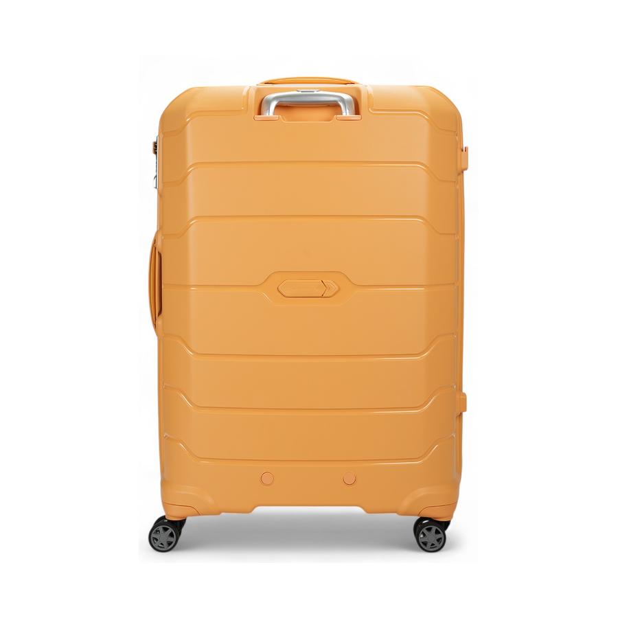 Samsonite Oc2lite 81cm Hardside Checked Suitcase Honey Gold Honey Gold