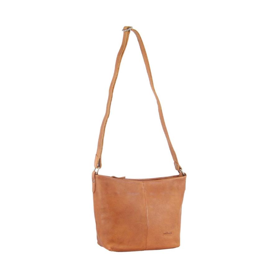 Milleni Evie Women's Leather Crossbody Bag Cognac Cognac