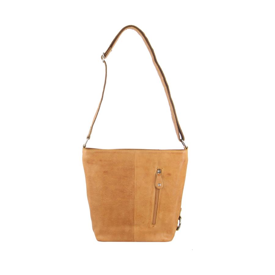 Milleni Taylor Women's Leather Crossbody Bag Caramel Caramel