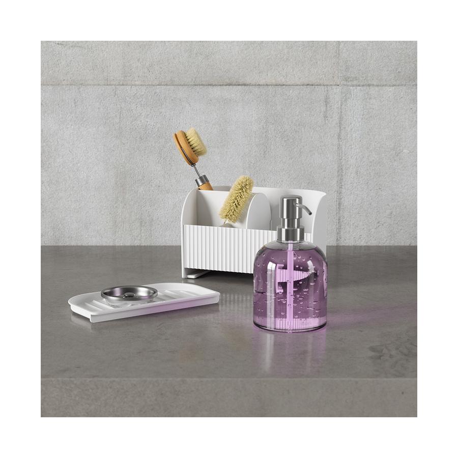 Umbra Sling Sink Caddy and Soap Pump White White