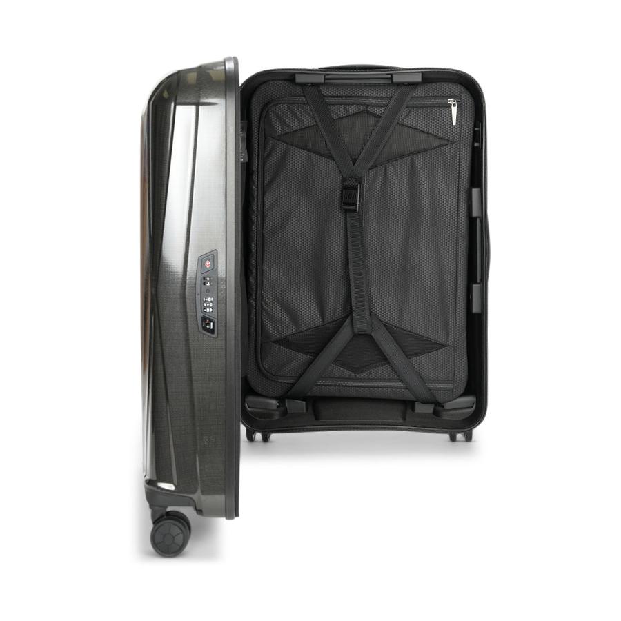 Samsonite Major-Lite 69cm Hardside Checked Suitcase Black Black
