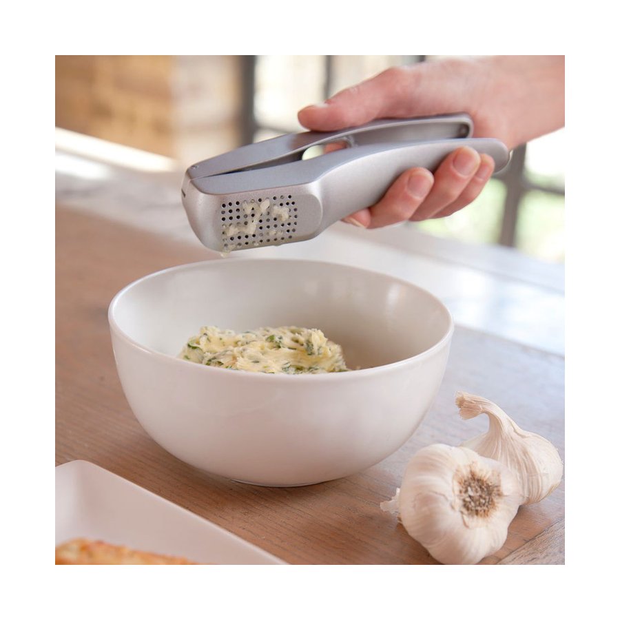 Zyliss Susi 3 Garlic Press with Cleaner Silver Silver