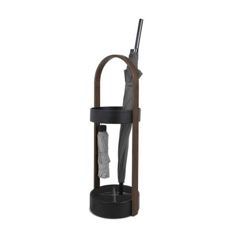 Umbra Hub Umbrella Stand Black/Walnut