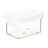 ClickClack Basics Rectangle 0.4L Pantry Storage Container Set of 4 White