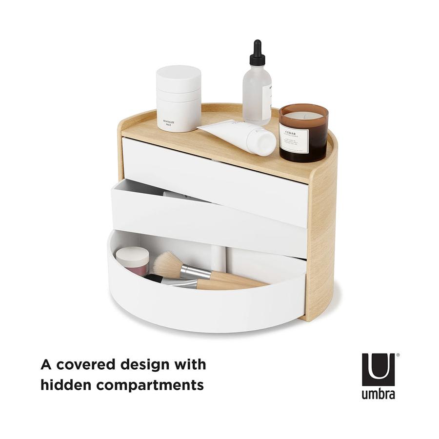 Umbra Moona Storage Box White/Natural White/Natural