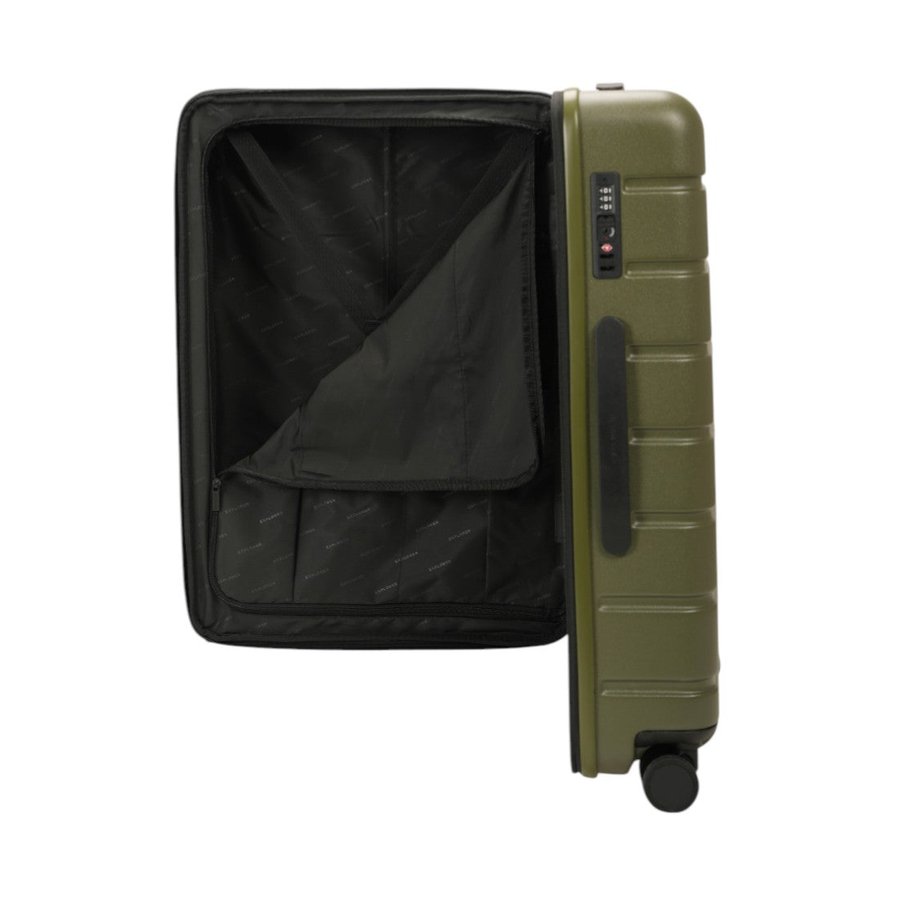 Explorer Arlo Pro 65cm Hardside Expandable Checked Suitcase Evergreen Evergreen