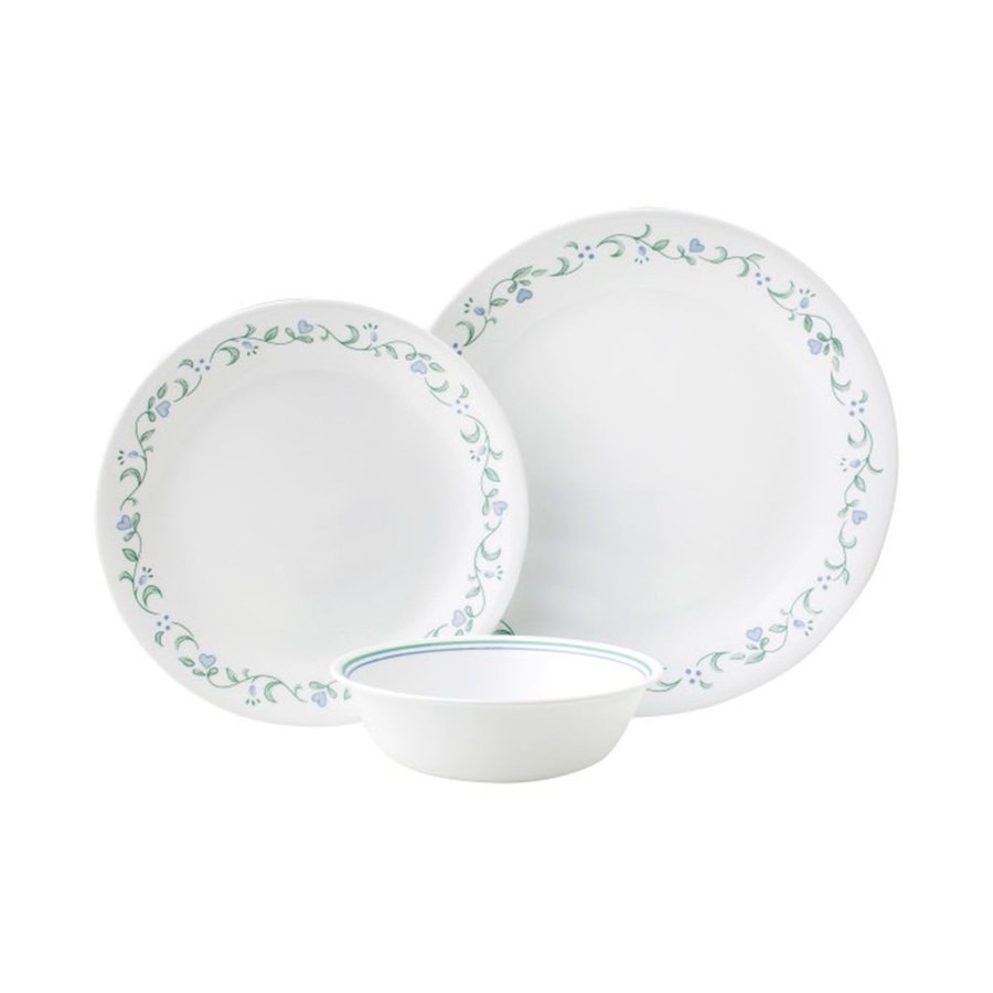 Corelle Country Cottage 12 Piece Dinner Set White White