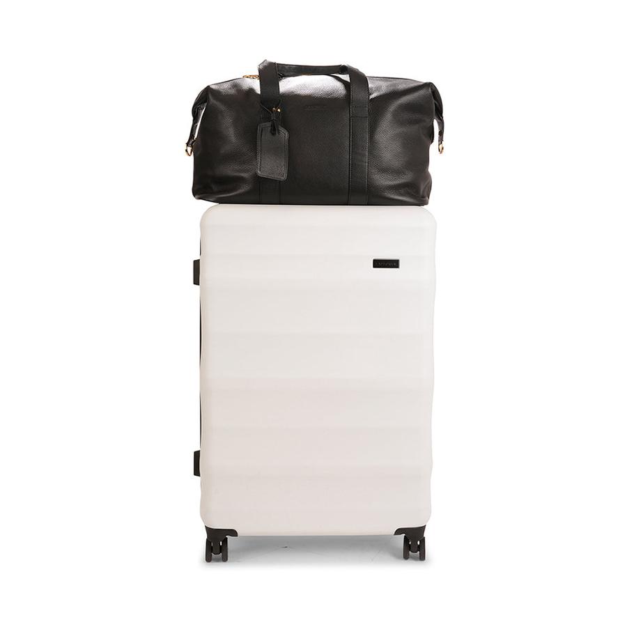 Explorer Weekender Leather Duffle Black Black