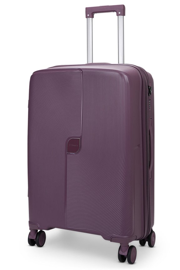 Caselite Aero 65cm Hardside Checked Suitcase Purple