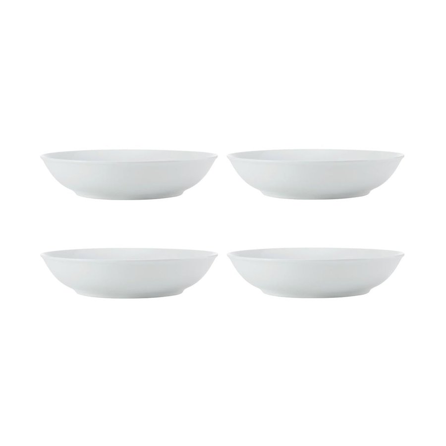 Mikasa Chalk 23cm Porcelain Pasta Bowls (Set of 4) White White