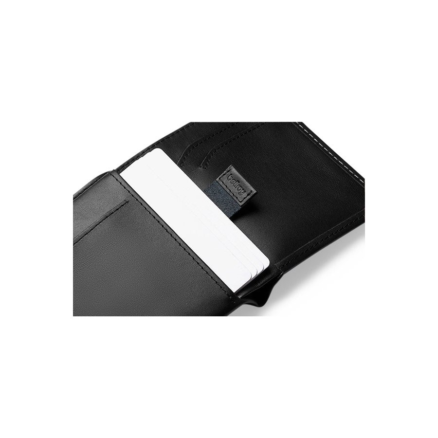 Bellroy RFID Note Sleeve Leather Wallet Black Black