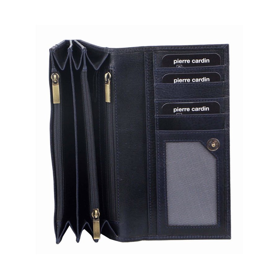Pierre Cardin Nora Ladies Italian Leather RFID Wallet Midnight Midnight