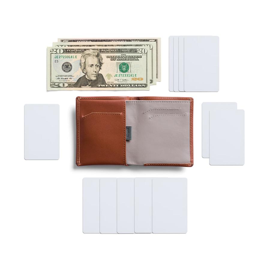 Bellroy RFID Note Sleeve Leather Wallet Sienna Sienna