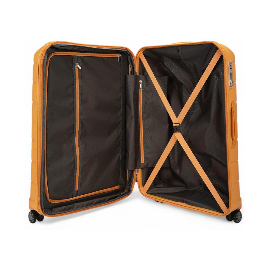 Samsonite Oc2lite 75cm Hardside Checked Suitcase Honey Gold Honey Gold