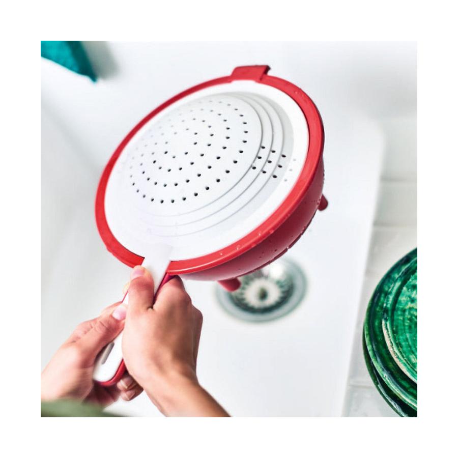 Tupperware Double Colander Red Red