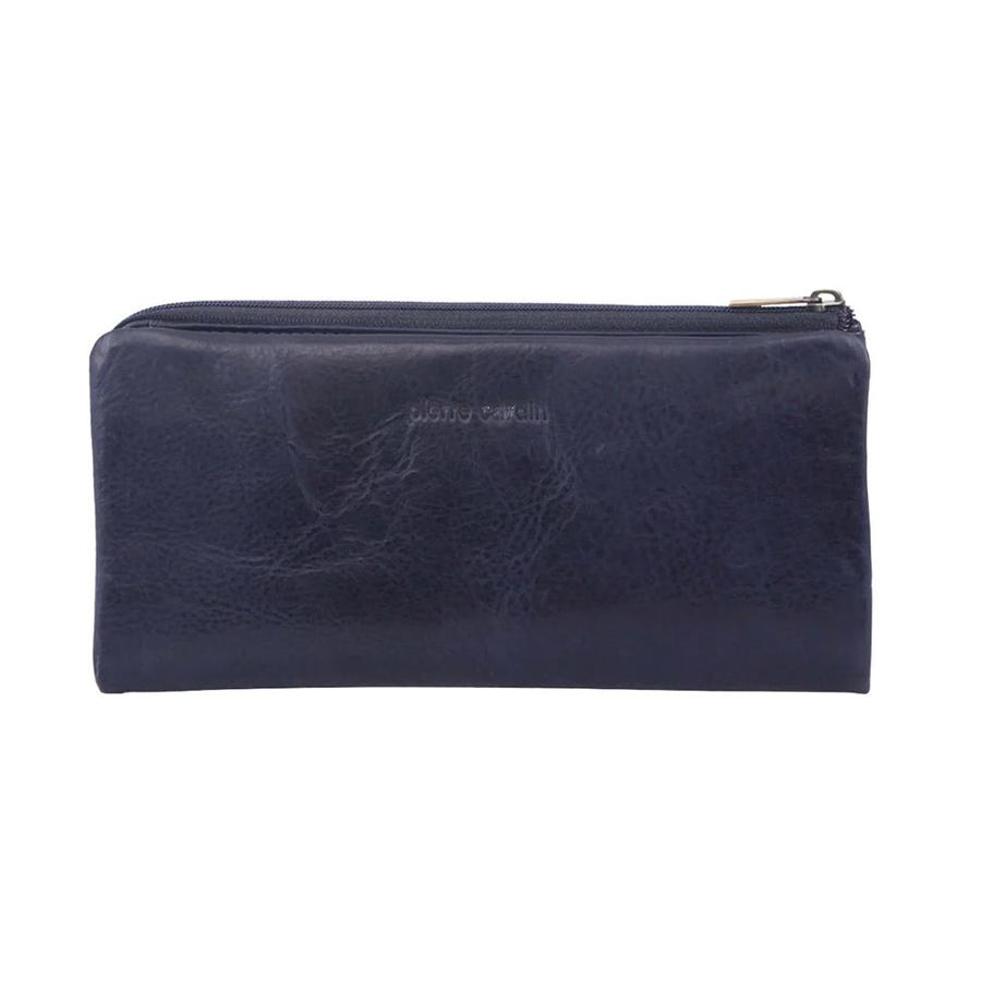 Pierre Cardin Tatum Women's Rustic Leather RFID Wallet Midnight Midnight