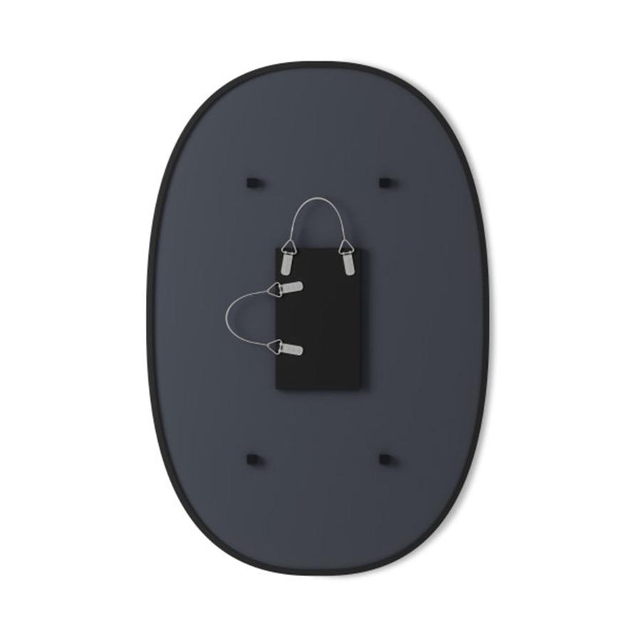 Umbra Hub Oval Wall Mirror (91.4cm x 61cm) Black Black