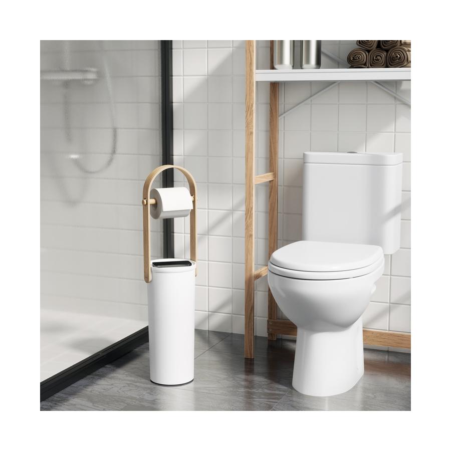 Umbra Bellwood Toilet Paper Holder & Reserve White/Natural White/Natural