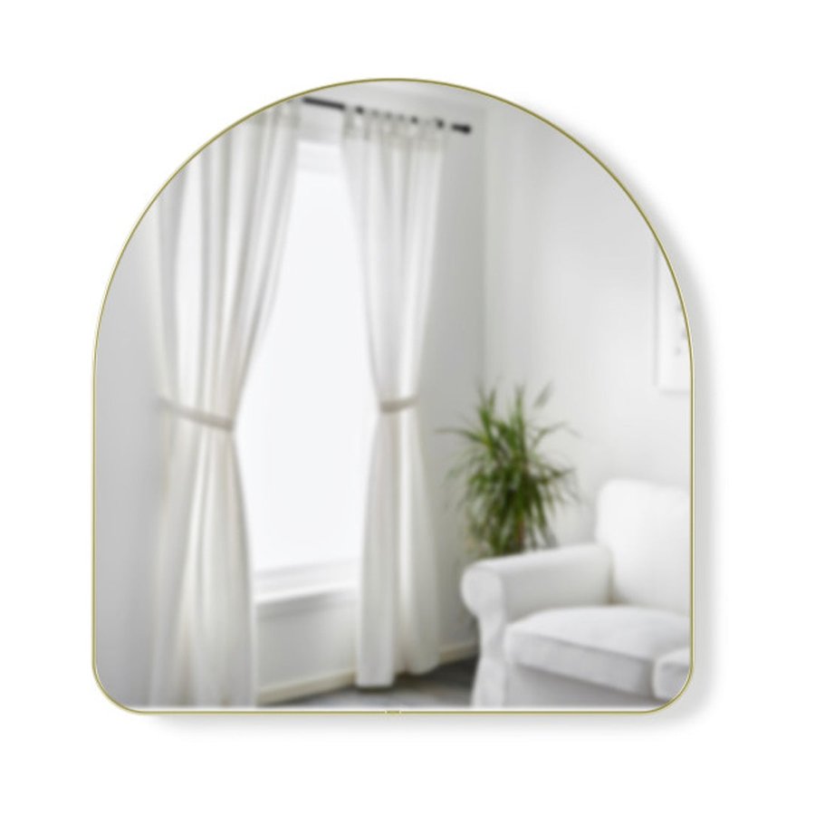 Umbra Hubba Arched Mirror (87cm x 92cm) Brass Brass