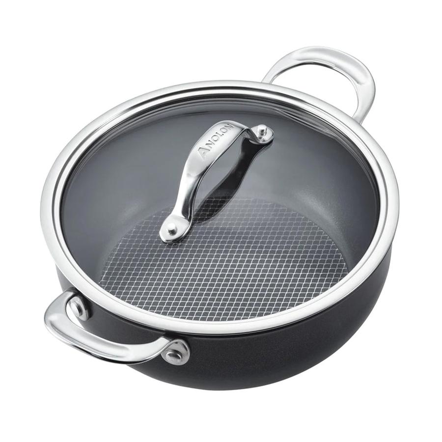 Anolon SearTech 24cm (3.8L) Casserole Pot Black Black