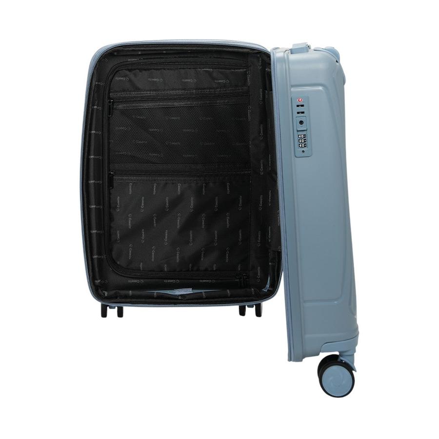 Caselite Quest 56cm Hardside Carry-On Suitcase Steel Blue Steel Blue