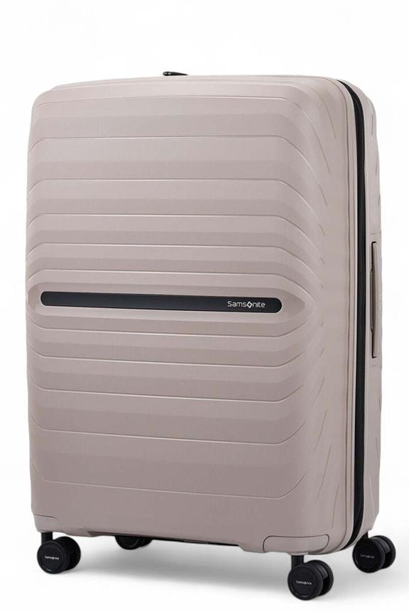 Samsonite Octolite Neo 75cm Hardside Checked Suitcase Taupe