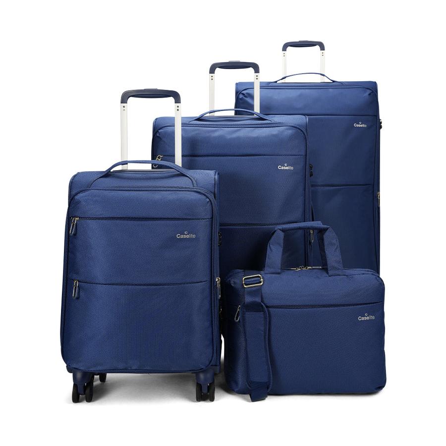 Caselite Ultra 4 Piece Softside Luggage Set Navy Navy
