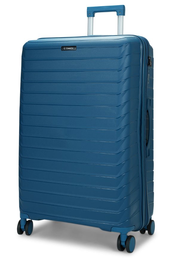 Caselite Expedition 75cm Hardside Checked Suitcase Lake Blue