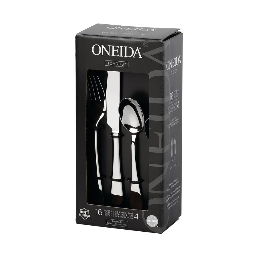 Oneida Icarus 16 Piece Cutlery Set Stainless Steel Stainless Steel
