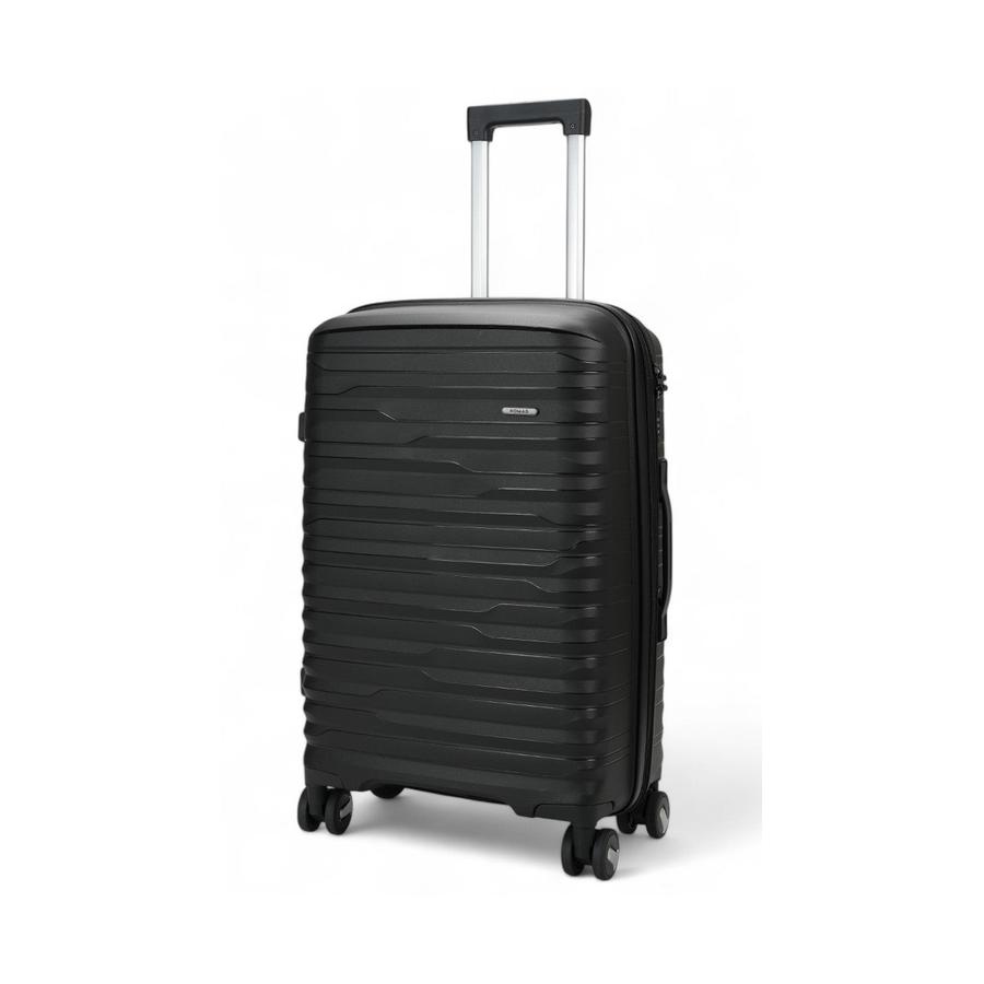 Nomad Discover 65cm Hardside Checked Suitcase Black Black