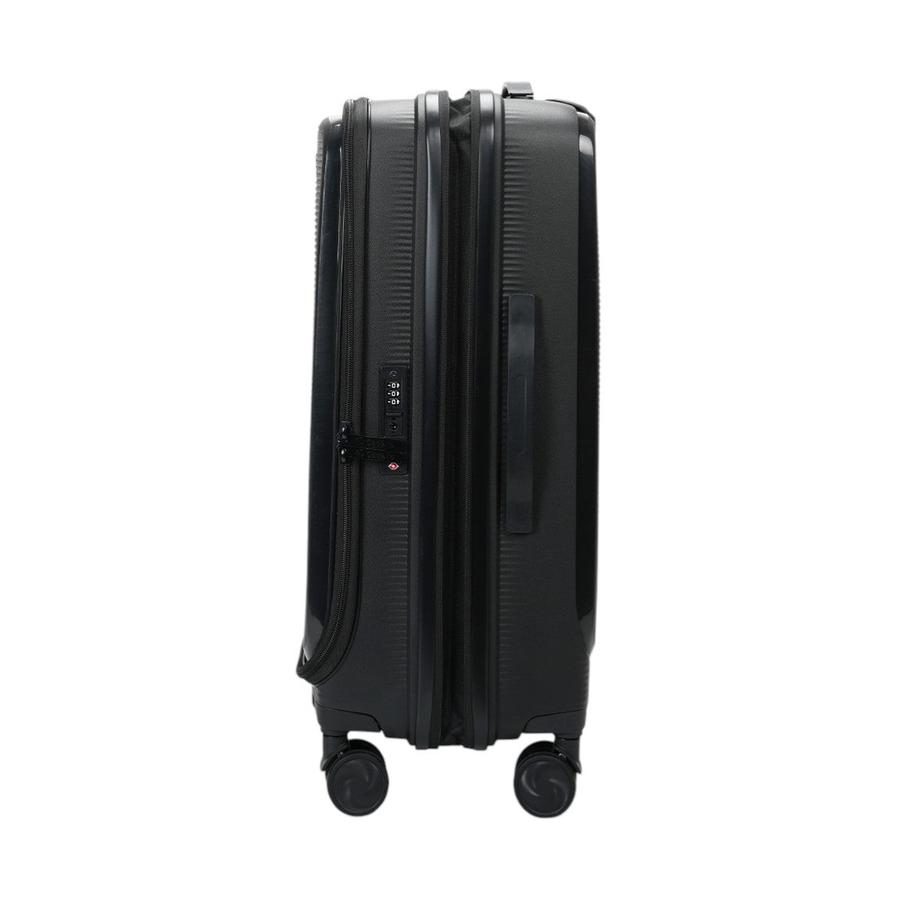 Caselite Venture 57cm & 66cm Top Open Hardside Luggage Set Black Black