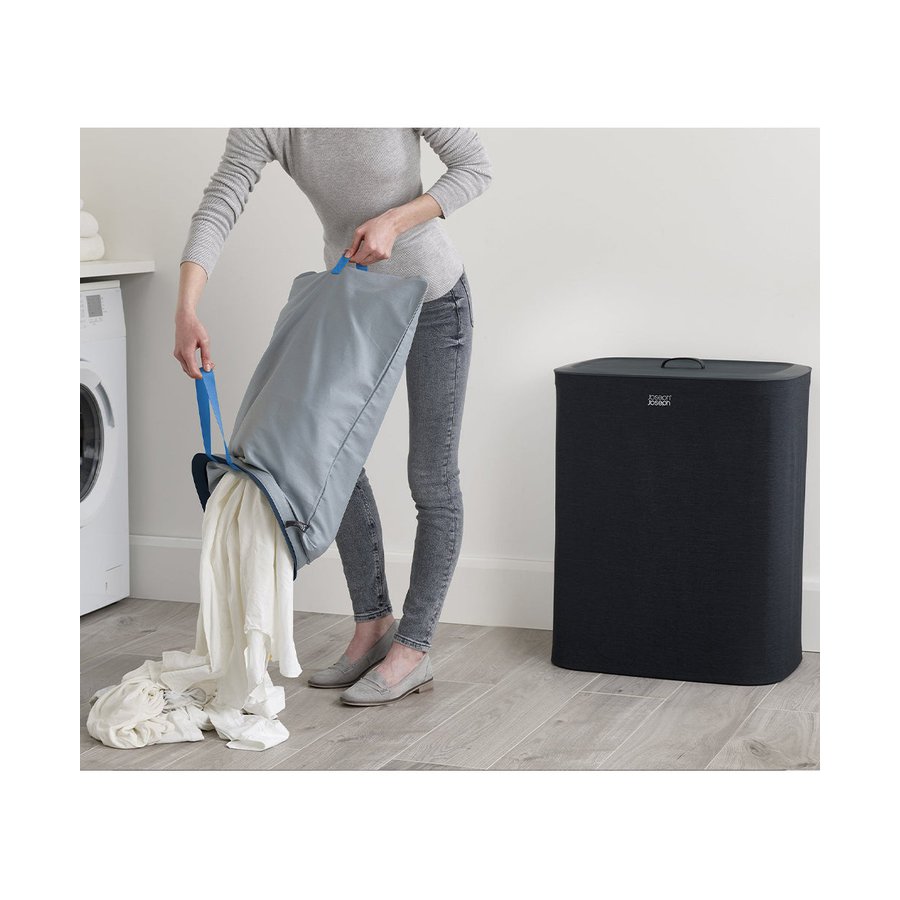 Joseph Joseph Tota 90L Laundry Separation Basket Carbon Black Carbon Black