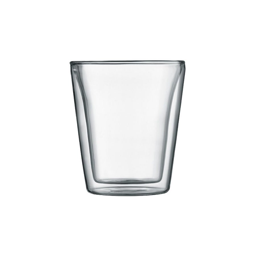 Bodum Canteen 200ml Double Wall Glasses (Set of 6) Transparent Transparent