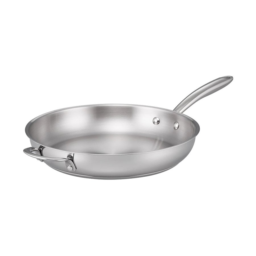 Raco Steel Essentials 30cm Induction Open Frypan with Helper Handle Stainless Steel Stainless Steel