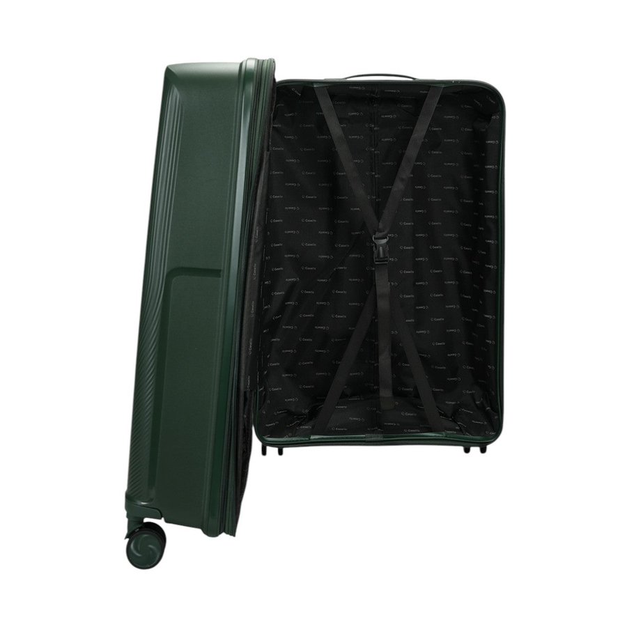Caselite Aero 75cm Hardside Checked Suitcase Forest Green Forest Green