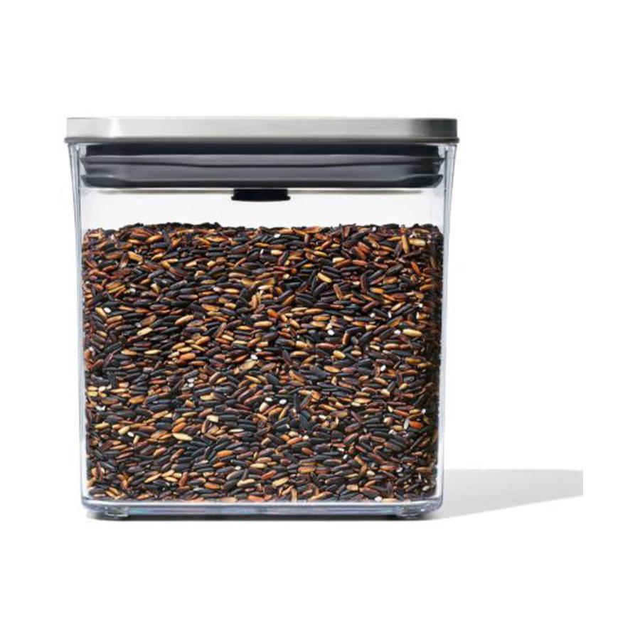 OXO Good Grips Steel POP 1.6L Rectangle Short Container Clear Clear