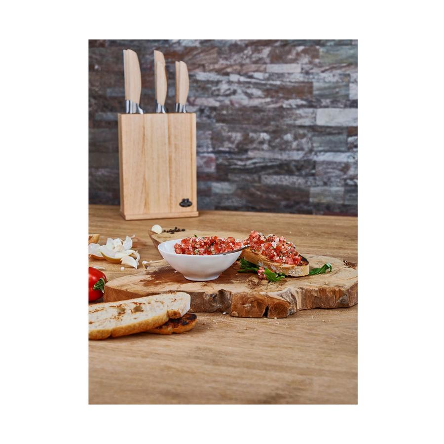 Ballarini Tevere 7 Piece Knife Block Set Natural Natural