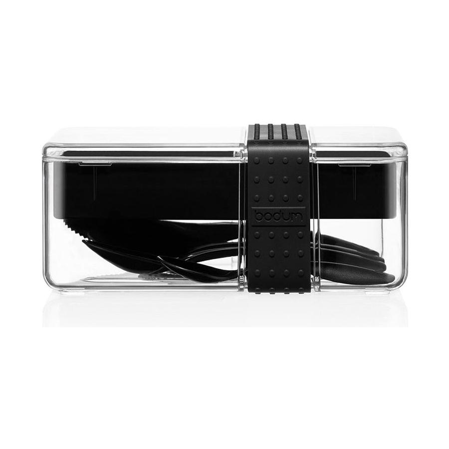 Bodum Bistro Lunch Box with Cutlery Black Black