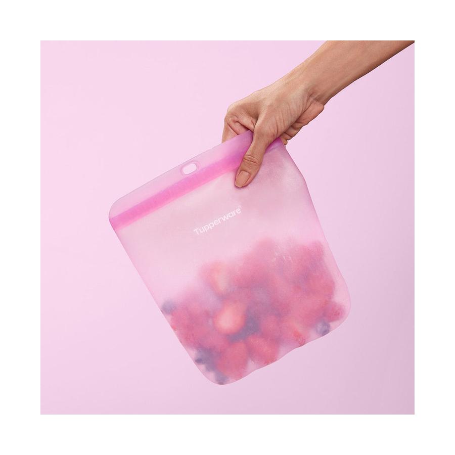 Tupperware Ultimate Silicone Bags Combo (Set of 7) Multi Coloured Multi Coloured