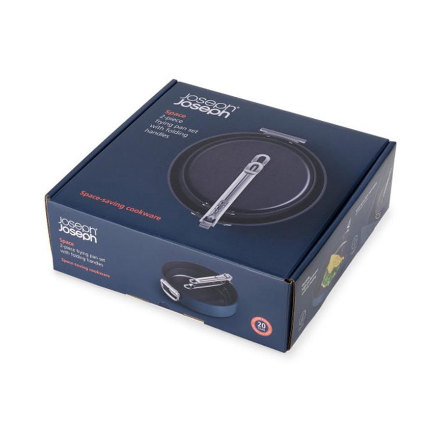 Joseph Joseph Space 2 Piece Non-Stick Frying Pan Set Midnight Blue Midnight Blue