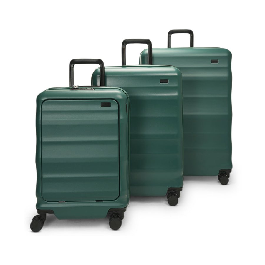 Explorer Luna-Air 55cm Front Access, 63cm & 74cm Hardside Luggage Set Forest Green Forest Green