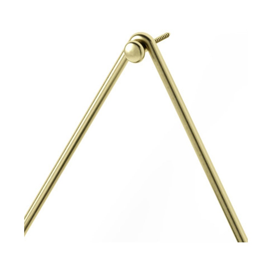 Umbra Trigg Small Wall Vessel Black/Brass Black/Brass