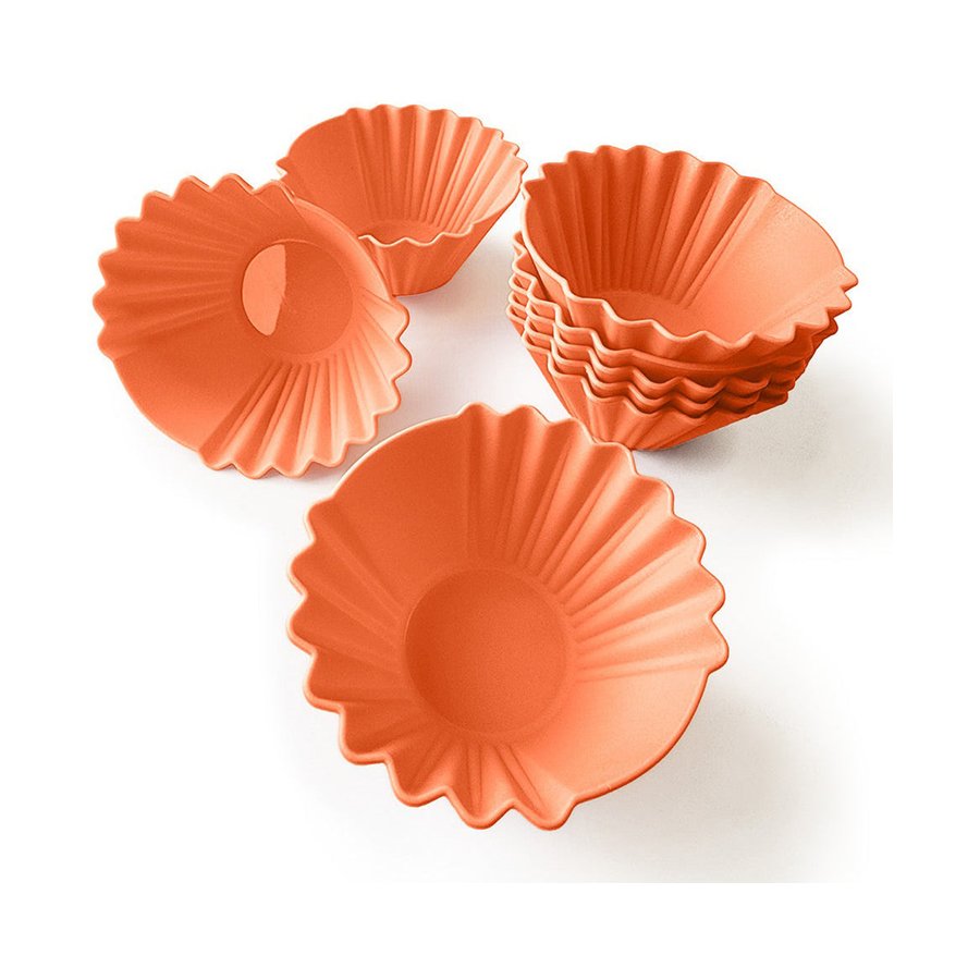 Tupperware Silicone Cupcake Forms (4 Pack) Salmon Salmon