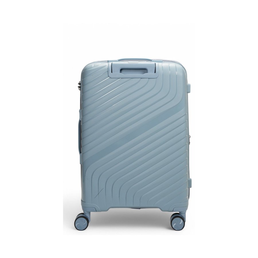 Nomad Journey 66cm Hardside Checked Suitcase Steel Blue Steel Blue