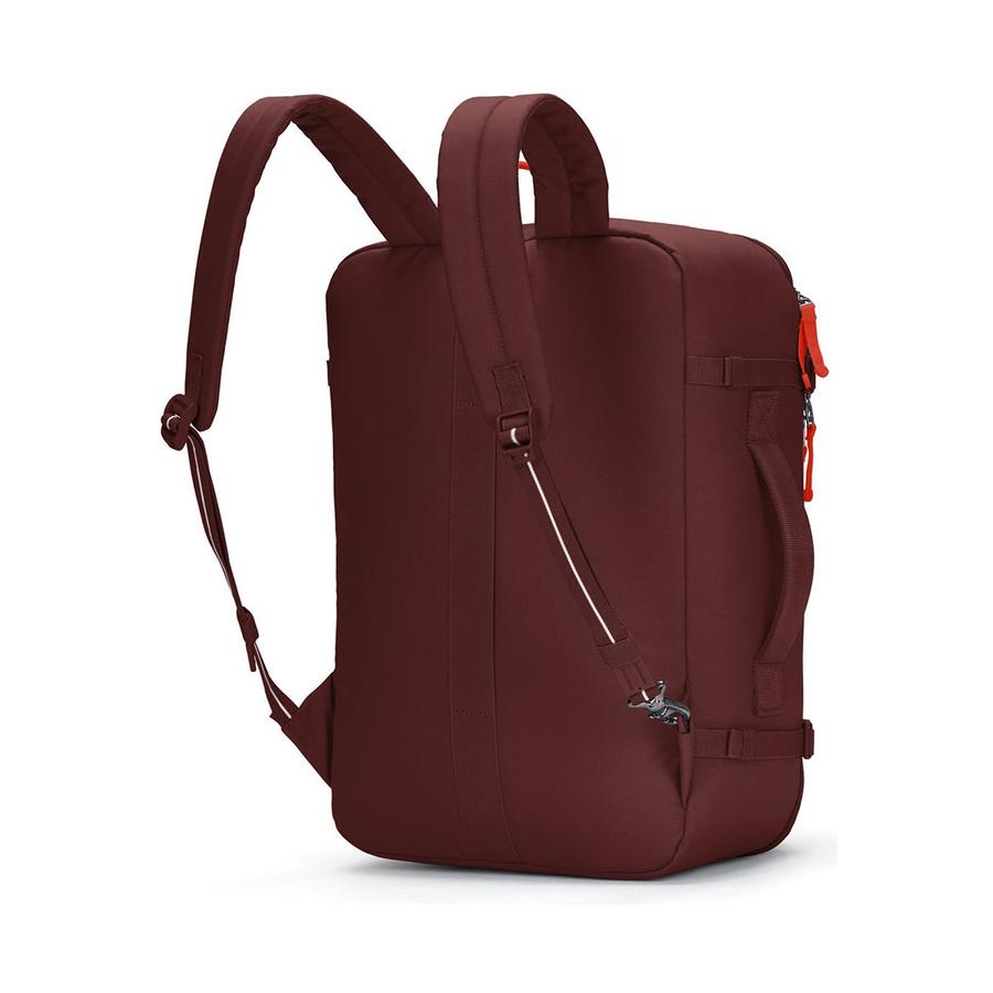 Pacsafe GO 34L Anti-Theft Recycled Carry-On Backpack Garnet Red Garnet Red