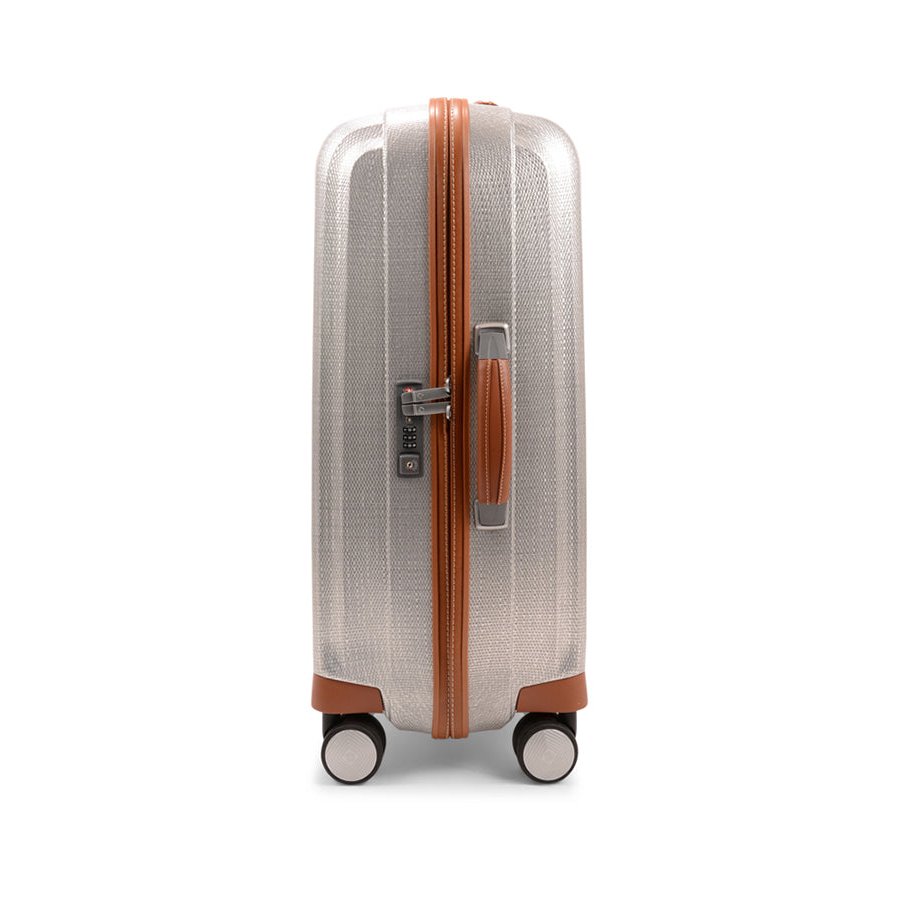 Samsonite Lite-Cube DLX 68cm CURV Spinner Suitcase Aluminium Aluminium