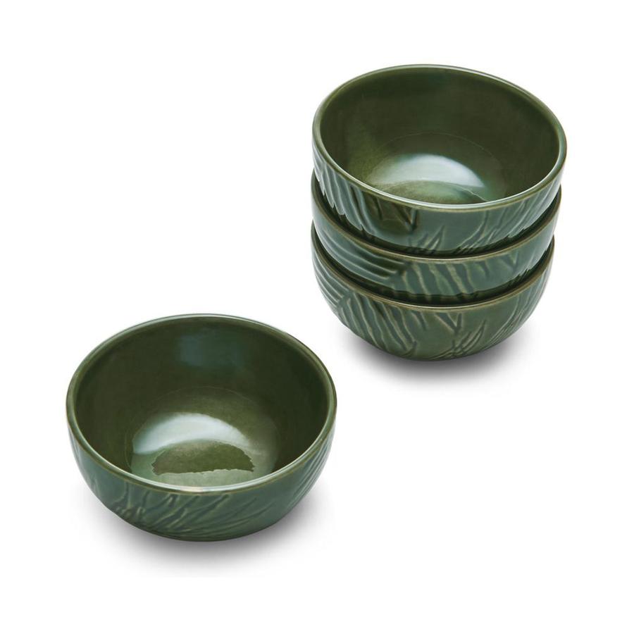 Mikasa Jardin 10cm Stoneware Dip Bowls (Set of 4) Green Green