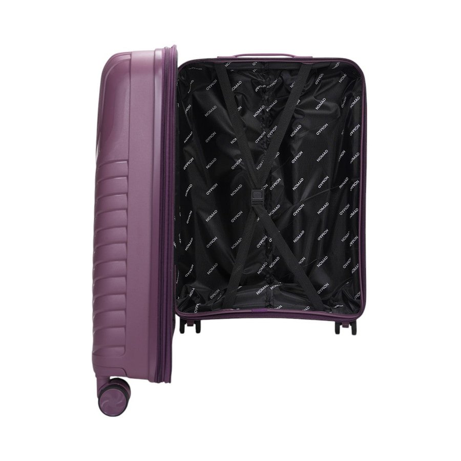 Nomad Journey 66cm Hardside Checked Suitcase Purple Purple