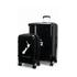 Caselite NZ Map/Kiwi 56cm & 77cm Hardside Luggage Set Black